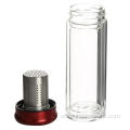 Eco-friendly glass water bottle with 304 stainless filter